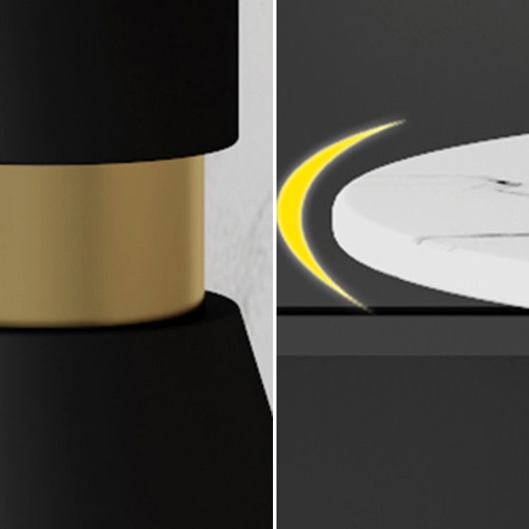 Glam 1/2/5 Pieces Round Dining Set Sintered Stone Dining Table Set for Restaurant Clearhalo 'Dining Room Sets' 'Dining Tables & Seating' 'dining_room_set' 'furn' 'furn_dining_room_set' 'Furniture' 'furniture_dining_room_set' 'Kitchen & Dining Furniture' 'kitchen&dining_furn' 'kitchen' 1200x1200_53672fe3-e333-4849-9ef9-297e71ba535b