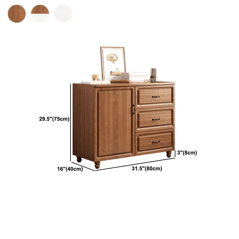 Wood 2/1 - Door and 3/4 - Drawer Accent Cabinet, 16" Wide Accent Cabinet Clearhalo 'Cabinets & Chests' 'cabinets_chests' 'furn' 'furn_cabinets_chests' 'Furniture' 'Living Room Furniture' 1200x1200_536881b9-0672-4a8a-9baf-1d8129e40e0a