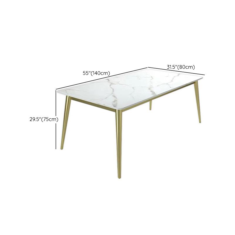 Mesa de comedor de piedra rectangular moderna 1/2/5 piezas de comedor juego para comedor