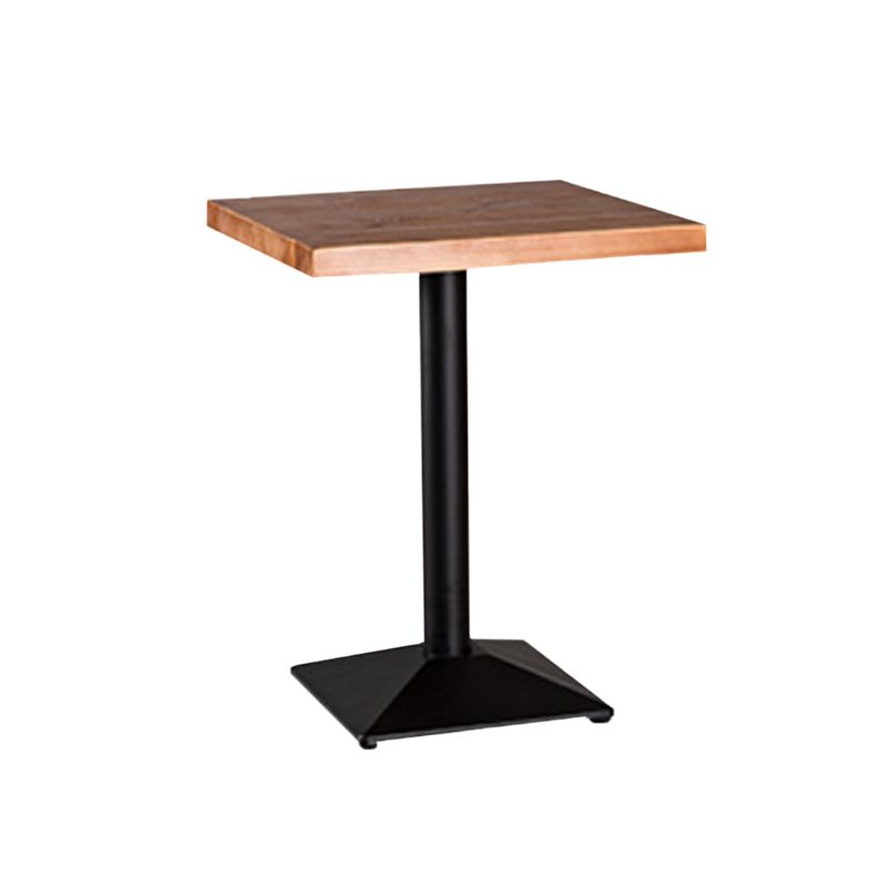 Table à manger de base noire table en bois industriel pour la cuisine de salle à manger