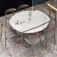 Modern Dining Set 1/4/7 Pieces Folding Dining Table with Open Back Dining Side Chairs Clearhalo 'Dining Room Sets' 'Dining Tables & Seating' 'dining_room_set' 'furn' 'furn_dining_room_set' 'Furniture' 'Kitchen & Dining Furniture' 1200x1200_536f37ad-df68-4f98-8a76-90749aa2a69a