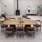Brown Dinner Table Contemporary Style Dining Table for Home Kitchen Dinner
