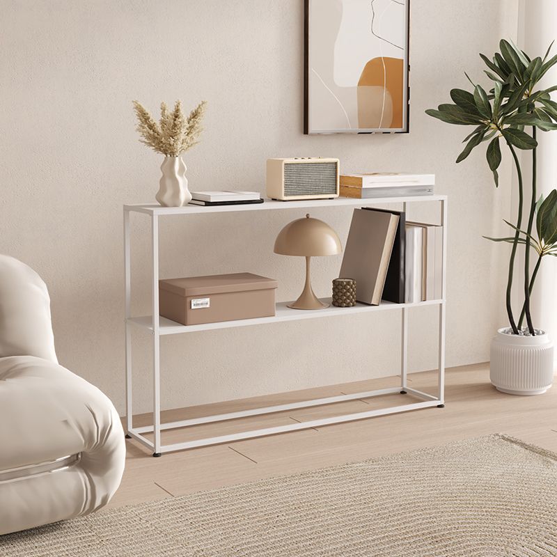 Horizontales Metall -Bücherregal Modern Open Back -Bücherregal mit Regalen