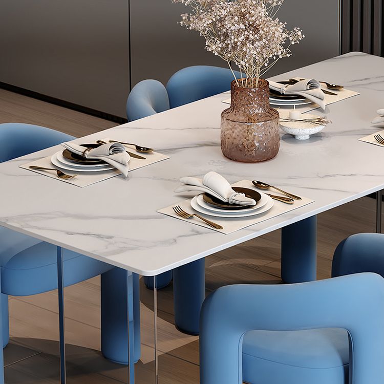 Sintered Stone Dining Table Modern Rectangle Dining Table with Acrylic Base for Home Clearhalo ' dining_table' 'Dining Tables & Seating' 'Dining Tables' 'furn' 'furn_dining_table' 'Furniture' 'furniture_dining_table' 'Kitchen & Dining Furniture' 'kitchen&dining_furn' 'kitchen' 'kitchen_dining_table' 1200x1200_53711657-e2ba-4d6d-b563-d5865658d2d0