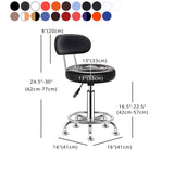 Modern Liftable Rotatable Counter Stool Steel Beauty Shop Bar Stool with Leather Cushion Clearhalo 'Bar Furniture' 'Bar Stools' 'bar_stools' 'furn' 'furn_bar_stools' 'furniture_bar_stools' 'Kitchen & Dining Furniture' 'kitchen&dining_furn' 'kitchen' 'kitchen_furn' Furniture' 1200x1200_53716c74-0402-4921-83ba-a990950fbc15