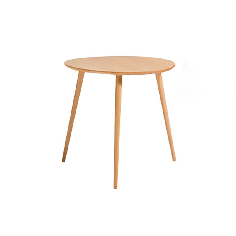 Modern Wood Round Side Table 4 Legs End Table in Natural/White Clearhalo 'Coffee & Accent Tables' 'End & Side Tables' 'end_side_table' 'end_side_tables' 'furn' 'furn_end_side_tables' 'Furniture' 'furniture_end_side_table' 'Living Room Furniture' 1200x1200_53717a6d-7564-4b23-b5e7-01810bcc9f9b