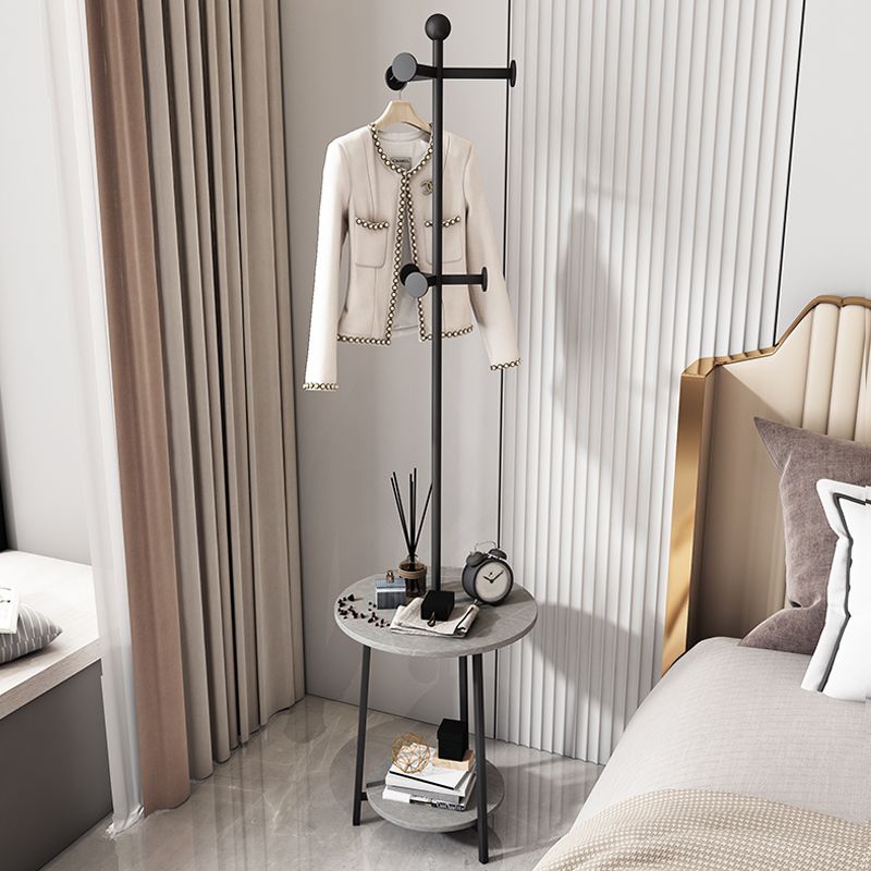 Luxuriöser Marmorattrack Metal Eingangsstange Coat Rack Lagerregale