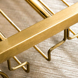 Glam Style Metal Hanging Wine Rack Kit in Gold, 59" x 13.8" x 13.4" Clearhalo 'furn' 'furn_wine_racks' 'Furniture' 'Kitchen & Dining Furniture' 'Wine Racks' 'wine_racks' 1200x1200_53723ce6-580d-4c05-9f24-52a9213b4f13