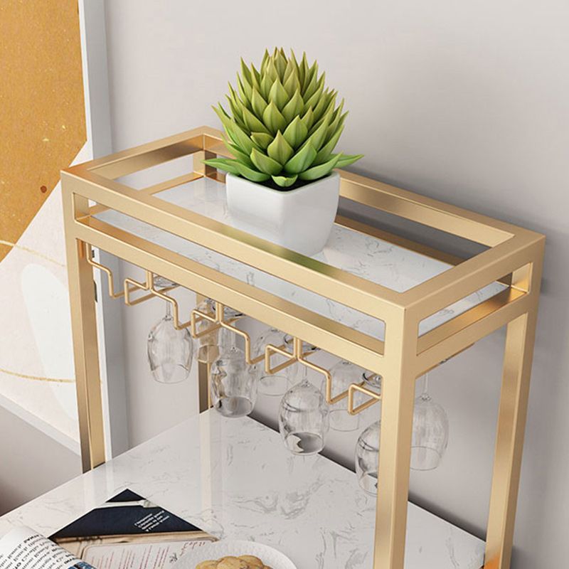 Tableau de bar de style luxe léger Tableau de bistrot en marbre artificiel de hauteur de 42 pouces