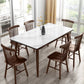 Modern Style Home Sintered Stone Dining Table Rectangle Shape Table with Wood Base Clearhalo ' dining_table' 'Dining Tables & Seating' 'Dining Tables' 'furn' 'furn_dining_table' 'Furniture' 'furniture_dining_table' 'Kitchen & Dining Furniture' 'kitchen&dining_furn' 'kitchen' 'kitchen_dining_table' 1200x1200_53731870-97f5-4f14-b678-60e271922993