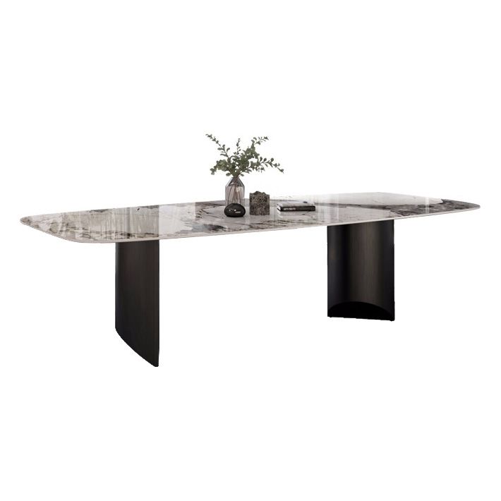 Metal Traditional Luxury Table Rectangular Sintered Stone Table Clearhalo ' dining_table' 'Dining Tables & Seating' 'Dining Tables' 'furn' 'furn_dining_table' 'Furniture' 'furniture_dining_table' 'Kitchen & Dining Furniture' 'kitchen&dining_furn' 'kitchen' 'kitchen_dining_table' 1200x1200_53741710-6c59-4bf7-a291-522abd0f6084