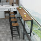 Metal Rectangle Fixed Table Bistro Bar Desk Outdoor Modern Bar Height Cocktail Table Clearhalo 'Bar Furniture' 'Bar Tables' 'bar_tables' 'furn' 'furn_bar_tables' 'Furniture' 'furniture_bar_tables' 'Kitchen & Dining Furniture' 1200x1200_537421f7-3eef-4f4b-a77a-6f2187026e86