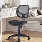 Modern No Arm Desk Chair Wheels Included Conference Chair for Office