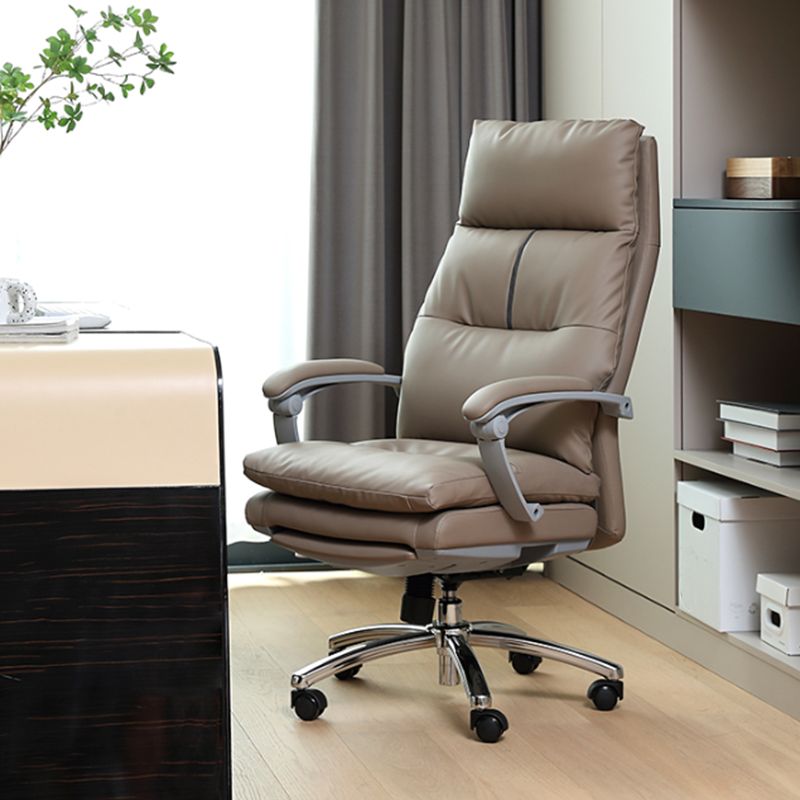 Modern Padded Arms Desk Chair Ergonomic Office Chair with Wheels Clearhalo 'furn' 'furn_office_chair' 'Furniture' 'Office Chairs' 'Office Furniture' 'office_chair' 1200x1200_5374a45c-5cb0-4c88-8b6f-cfbcf57be6f9