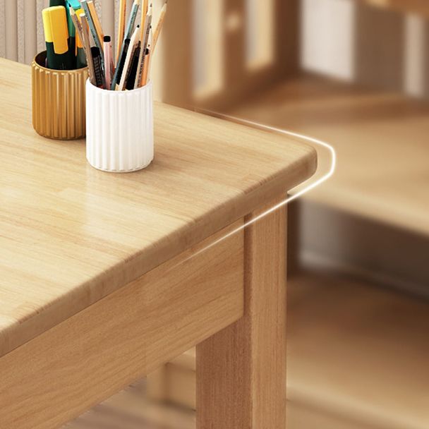 Modern Solid Wood Writing Desk 2-drawer Rectangular Office Desk Clearhalo 'furn' 'furn_office_desk' 'Furniture' 'Office Desks' 'Office Furniture' 'office_desk' 1200x1200_53754b95-bf85-49d2-9eea-efcde4f88801