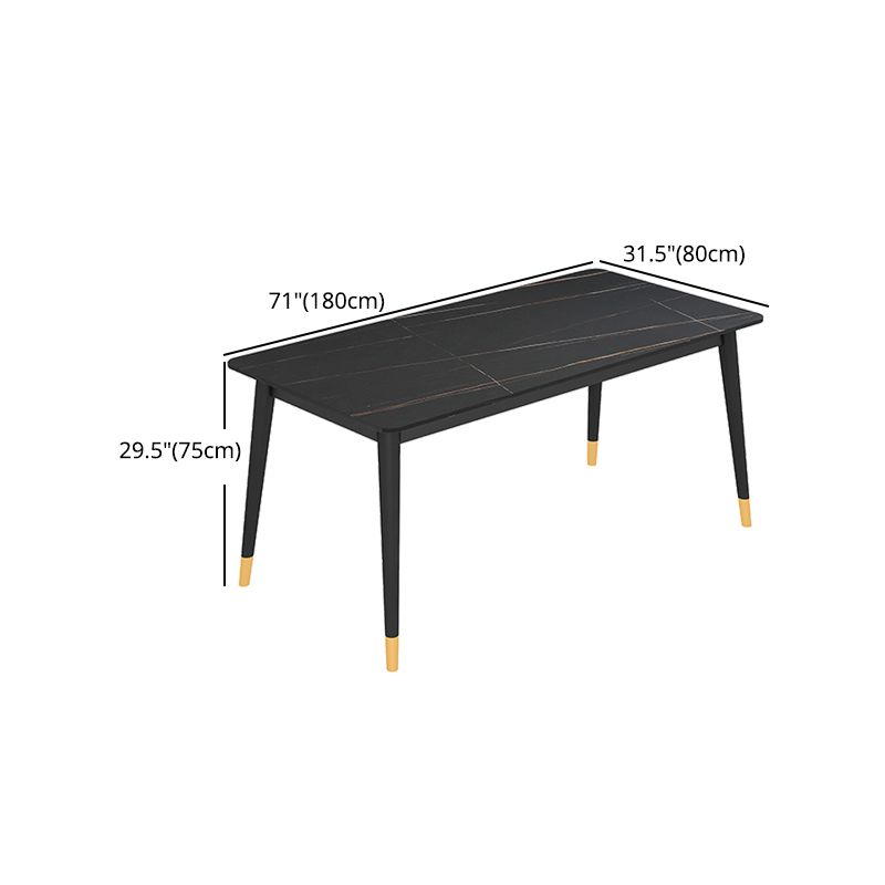 Minimalist Design 1/2/5/7 Rectangular Dining Room Table with Upholstered Chairs Clearhalo 'Dining Room Sets' 'Dining Tables & Seating' 'dining_room_set' 'furn' 'furn_dining_room_set' 'Furniture' 'furniture_dining_room_set' 'Kitchen & Dining Furniture' 'kitchen&dining_furn' 'kitchen' 1200x1200_53765fec-bc37-44e0-b1a5-8fa418d4e1e5