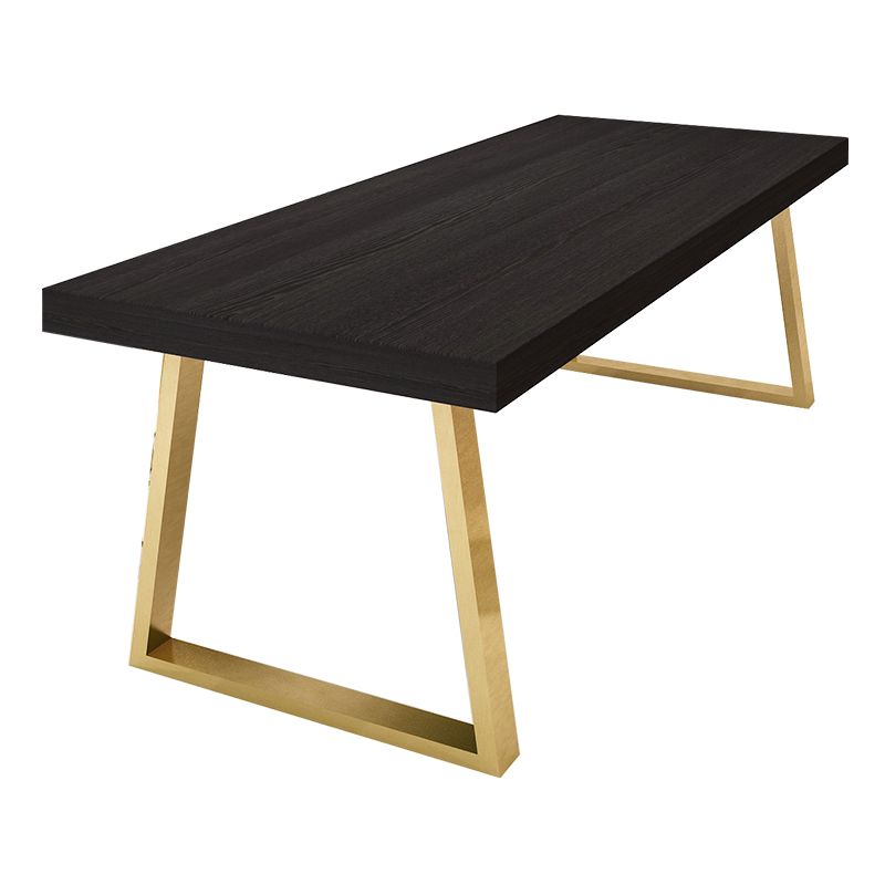 Rectangle Sled Base Home Furniture Solid Wood Dining Room Collection for Dining Room Clearhalo ' dining_table' 'Dining Tables & Seating' 'Dining Tables' 'furn' 'furn_dining_table' 'Furniture' 'furniture_dining_table' 'Kitchen & Dining Furniture' 'kitchen&dining_furn' 'kitchen' 'kitchen_dining_table' 1200x1200_53783b15-53e3-457b-92d7-6a74f38d6b80