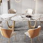 Designer Style Sintered Stone Top Dining Table Set Rectangular 1/4/5/7 Pieces Dining Set Clearhalo 'Dining Room Sets' 'Dining Tables & Seating' 'dining_room_set' 'furn' 'furn_dining_room_set' 'Furniture' 'Kitchen & Dining Furniture' 1200x1200_537b4c9d-b081-40be-b928-1bbe0879e2e6