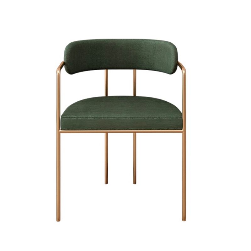 Upholstered Dining Chair Glam Style Open Back Dining Room Chair for Indoor Clearhalo 'Dining Chairs' 'Dining Tables & Seating' 'dining_chair' 'furn' 'furn_dining_chair' 'Furniture' 'furniture_dining_chair' 'Kitchen & Dining Furniture' 1200x1200_537dd60a-1ff7-48df-8d10-0499a5733557