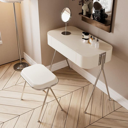 1 Drawers 31.5" Wide Vanity Set with Stool Modern Make-up Vanity