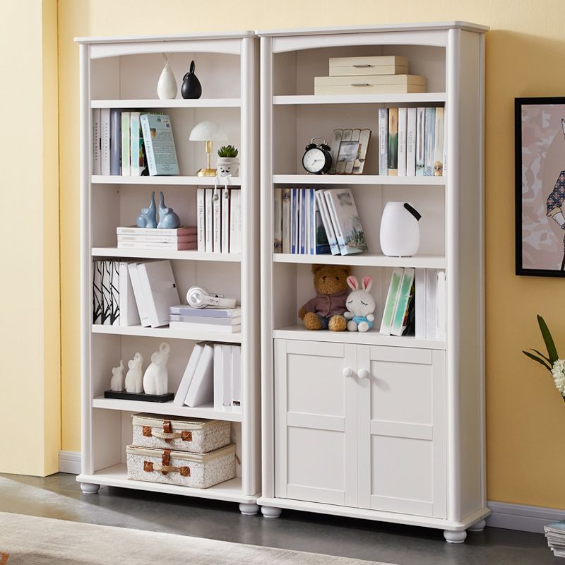 Pure White Standard Bookcase Contemporary Wooden Bookshelf with Shelves Clearhalo 'Bookcases' 'furn' 'furn_bookcases' 'Furniture' 'Office Furniture' 1200x1200_5386f13e-cfc4-44f9-b3bb-53b60a8e2ac1