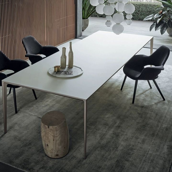 Modern Style Sintered Stone Table 4 Legs Aviation Aluminum Base Rectangle Table for Home Clearhalo ' dining_table' 'Dining Tables & Seating' 'Dining Tables' 'furn' 'furn_dining_table' 'Furniture' 'furniture_dining_table' 'Kitchen & Dining Furniture' 'kitchen&dining_furn' 'kitchen' 'kitchen_dining_table' 1200x1200_538810c5-8d25-4302-af6f-d6fdb933ddbe