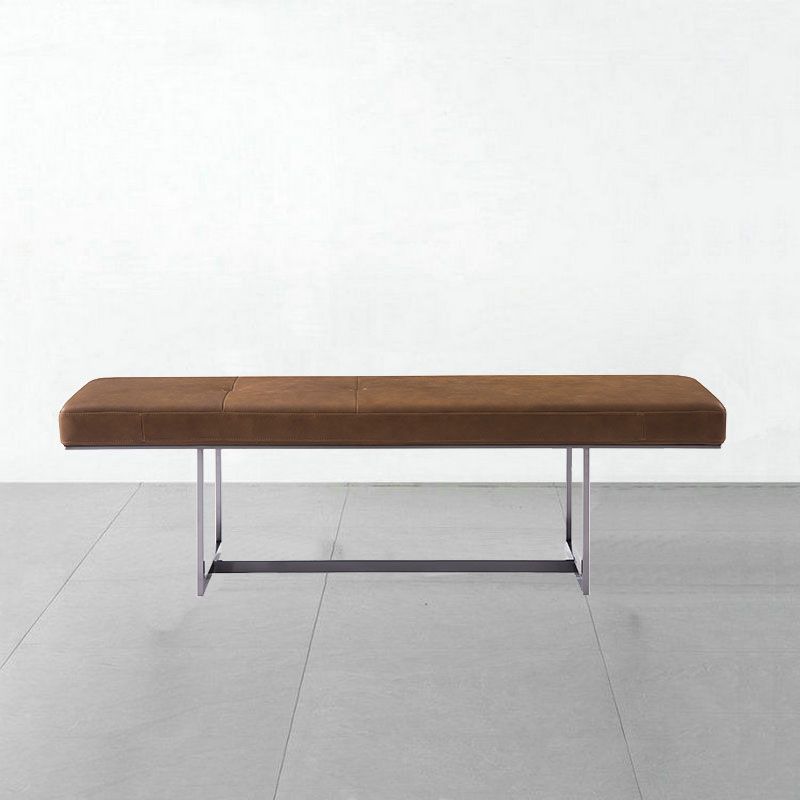 15.6" W Industrial Entryway Bench Rectangle Seating Bench with Upholstered Clearhalo 'Benches' 'Chairs & Seating' 'furn' 'furn_benches' 'Furniture' 'Living Room Furniture' 1200x1200_53887ba0-d5f0-415f-963f-5a20317a0c03