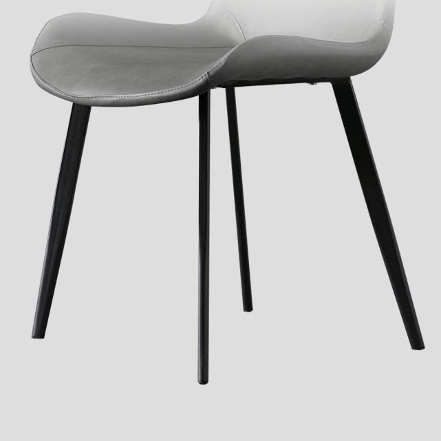 Modern PU Leather Dining Chair Solid Back Matte Finish Chair for Kitchen Clearhalo ' kitchen&dining_furn' 'Dining Chairs' 'Dining Tables & Seating' 'dining_chair' 'Furniture' 'furniture_dining_chair' 'Kitchen & Dining Furniture' 'kitchen' 1200x1200_5389a01c-87c4-48d5-8ade-df8b957b4ebc