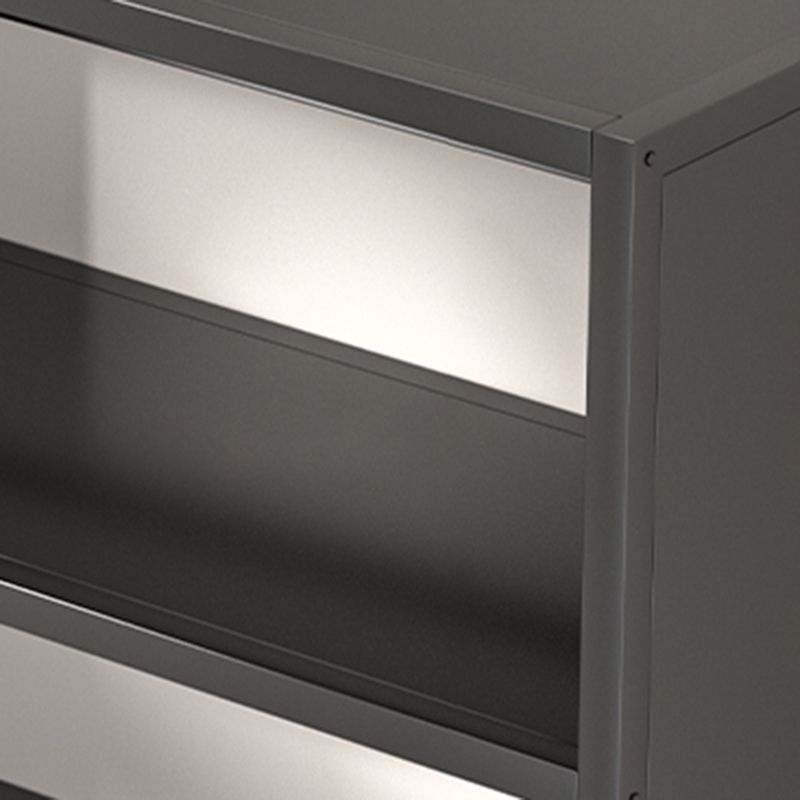 Scaffali di libri aperti da 10 "a livello standard e acciaio con ripiani rettangolari