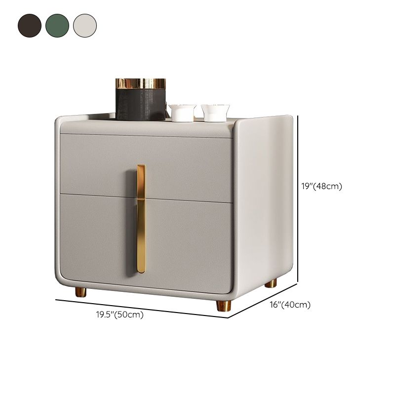 Mobile moderno comodino da letto in legno massiccio con cassetti