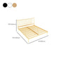 Glam Metal with Headboard Rectangular Slat Mattress Included Slat Bed