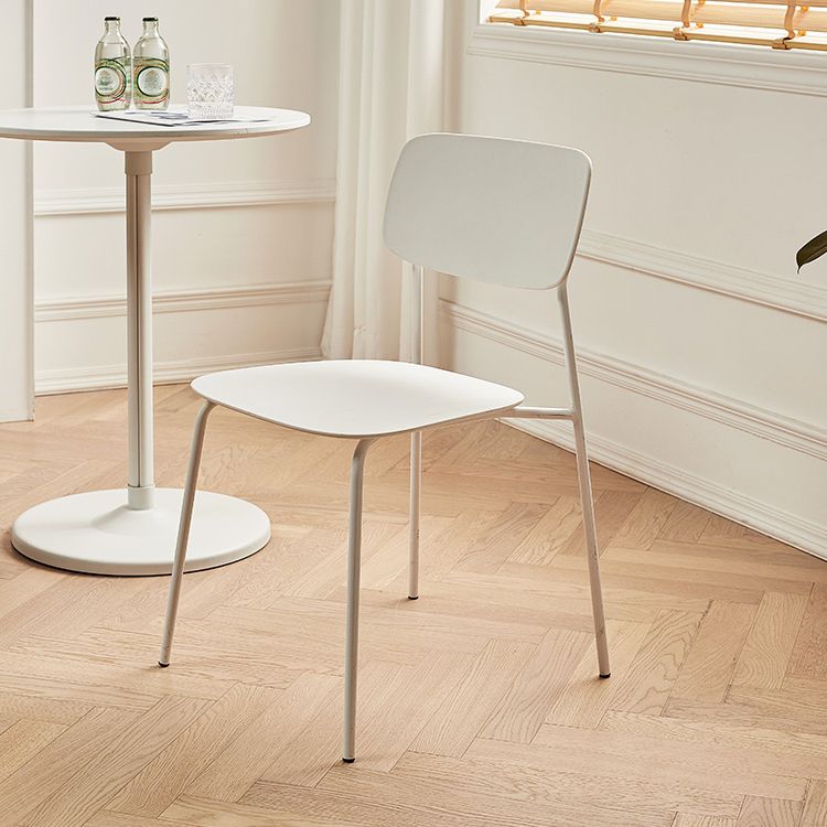 Contemporary Style Dining Chair Dining Armless Stackable Side Chair with Metal Legs Clearhalo ' kitchen&dining_furn' 'Dining Chairs' 'Dining Tables & Seating' 'dining_chair' 'furn' 'furn_dining_chair' 'Furniture' 'furniture_dining_chair' 'Kitchen & Dining Furniture' 'kitchen' 1200x1200_538d40ff-1381-40f0-af83-f5843e2141d9