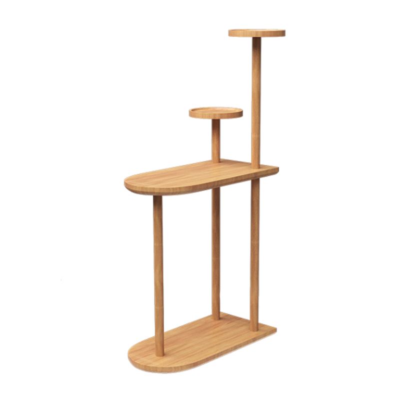 Contemporary Wooden Oval Top Side Table End Table36.22" High with Storage Clearhalo 'Coffee & Accent Tables' 'End & Side Tables' 'end_side_tables' 'furn' 'furn_end_side_tables' 'Furniture' 'Living Room Furniture' 1200x1200_538e33ac-b597-49e9-b4fa-5470f0e16af3