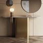 Glam Metal Console Accent Table Golden Console Sofa Table for Hall