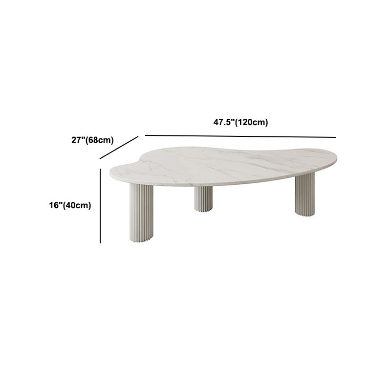 Tavolino da caffè a 3 gambe tavolino in ardesia minimalista per soggiorno