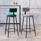 Modern Armless Backrest Counter Stool Iron Dining Room Bar Stool with Cushion Clearhalo 'Bar Furniture' 'Bar Stools' 'bar_stools' 'furn' 'furn_bar_stools' 'Furniture' 'Kitchen & Dining Furniture' 1200x1200_53914b52-d5c5-4714-ab01-510af5594bdb