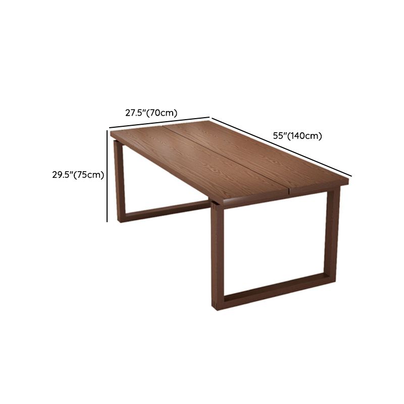 Modern Rectangle Wood Dining Table 1/2/4/5 Pieces Dining Set for Kitchen