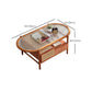 4 Legs Coffee Table Modernism Wood Cocktail Table in Natural