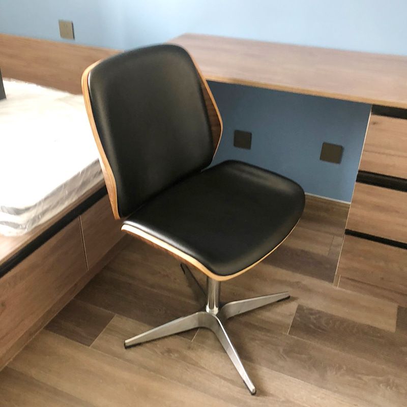 Armless Conference Chair with Chrome Frame Modern Leather Office Chair Clearhalo 'furn' 'furn_office_chair' 'Furniture' 'Office Chairs' 'Office Furniture' 'office_chair' 1200x1200_5392c7da-9622-4273-9c48-fbdb8dd4752c