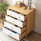 Modern Rectangle Storage Cabinet with Drawer Wooden Accent Cabinet