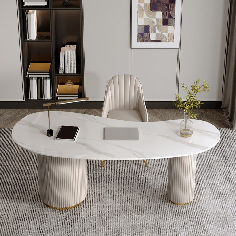 Bureau d'écriture en pierre de style glamour Bureau en bois d'ingénierie pour la maison