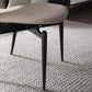 Open Back Dining Side Chair Modern Metal Base Indoor-Outdoor Chair