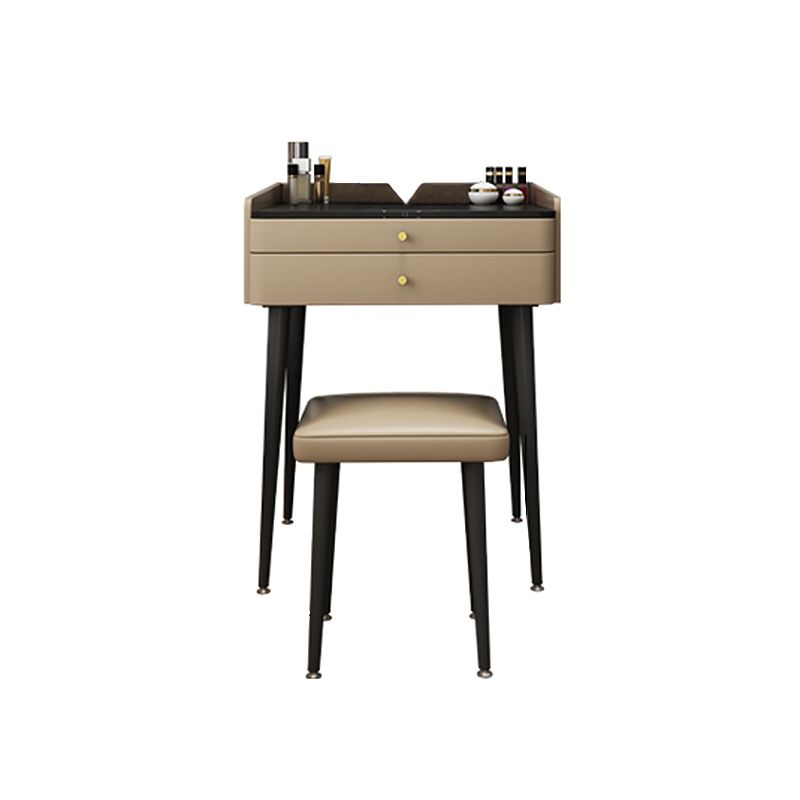 23.62 "Mesa de tocador de piedra ancha Mesa de tocador de maquillaje moderno con cajones de almacenamiento