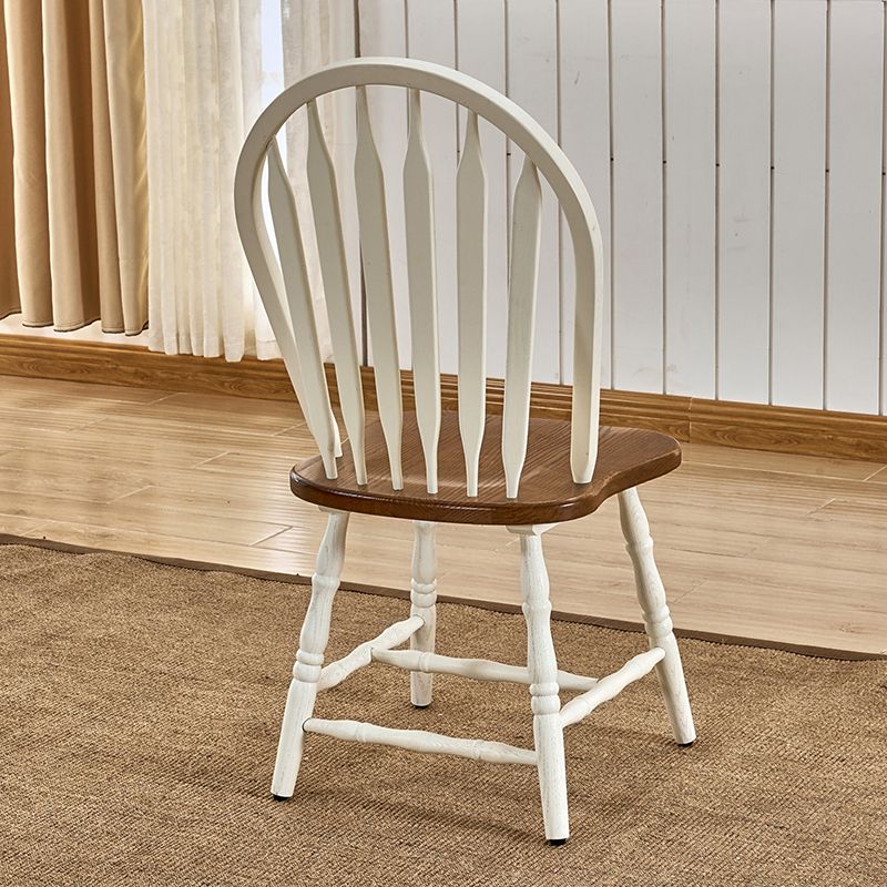 Solid Wood Traditional Dining Room Chair Matte Finish Windsor Back Side Chair Clearhalo ' kitchen&dining_furn' 'Dining Chairs' 'Dining Tables & Seating' 'dining_chair' 'furn' 'furn_dining_chair' 'Furniture' 'furniture_dining_chair' 'Kitchen & Dining Furniture' 'kitchen' 1200x1200_5395452a-e6ad-4874-ac0a-6cc10b661fe8