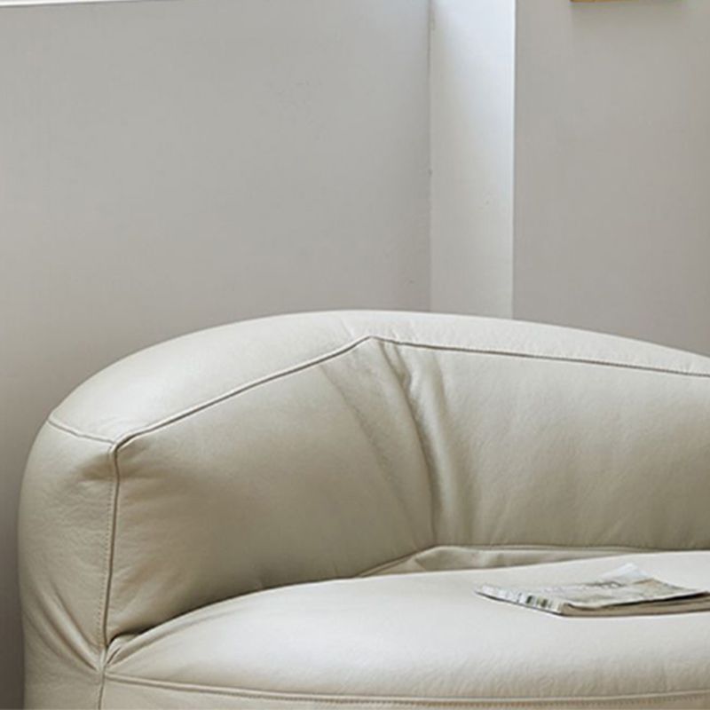 Modern Fixed Back Chair Solid Color Faux Leather Armless Chair