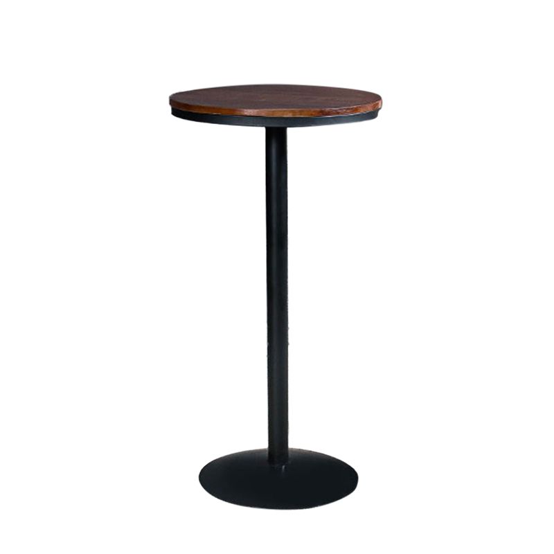 Industrial 1/3/5 Pieces Bar Table Set Round Pine Wood Counter Table with High Stools Clearhalo 'Bar Furniture' 'furn' 'furn_home_bar_bar_sets' 'Furniture' 'Home Bars & Bar Sets' 'home_bar_bar_sets' 'Kitchen & Dining Furniture' 1200x1200_53965d2a-a7c1-4920-85e9-27f8c3f767cb