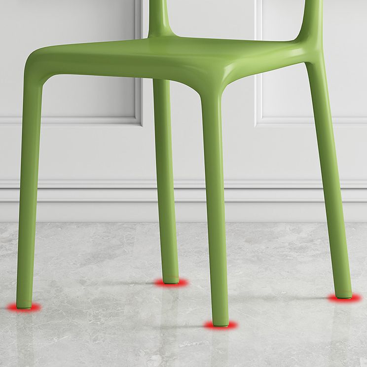 Contemporary Plastic Dining Armless Chair Open Back Dining Side Chairs Clearhalo ' kitchen&dining_furn' 'Dining Chairs' 'Dining Tables & Seating' 'dining_chair' 'furn' 'furn_dining_chair' 'Furniture' 'furniture_dining_chair' 'Kitchen & Dining Furniture' 'kitchen' 1200x1200_539697ba-0db2-4448-a246-a83789a8b571