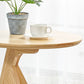Scandinavian 19.6-inch Round Wood Top Side Table 3 Legs/4 Legs End Table Clearhalo 'Coffee & Accent Tables' 'End & Side Tables' 'end_side_tables' 'furn' 'furn_end_side_tables' 'Furniture' 'Living Room Furniture' 1200x1200_5396c0df-e2c6-4312-9e5d-8bf3673cfaaa