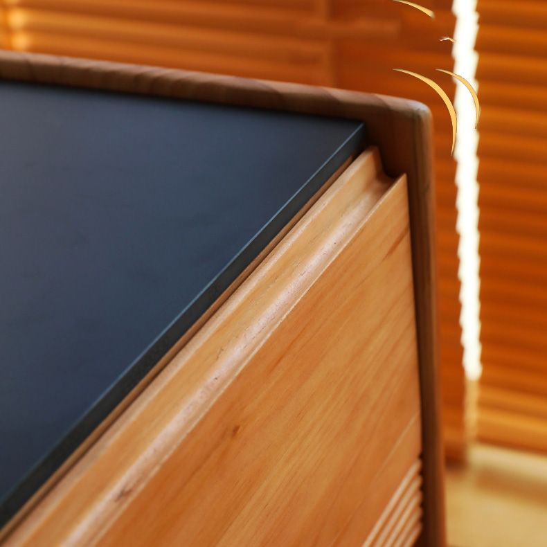 Modern Kitchen Island Table Dining Room Solid Wood Stationary Prep Table