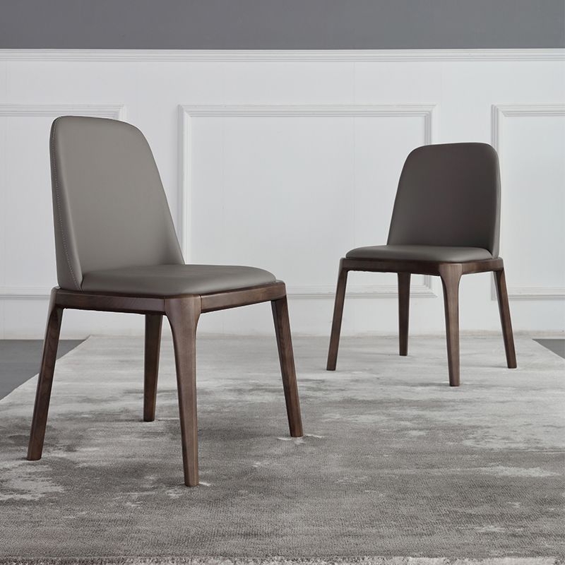 Solid Wood Industrial Dining Room Chair Matte Finish Parsons Dining Chair Clearhalo ' kitchen&dining_furn' 'Dining Chairs' 'Dining Tables & Seating' 'dining_chair' 'furn' 'furn_dining_chair' 'Furniture' 'furniture_dining_chair' 'Kitchen & Dining Furniture' 'kitchen' 1200x1200_53998378-bbcd-4dfc-8786-77d591a5382e